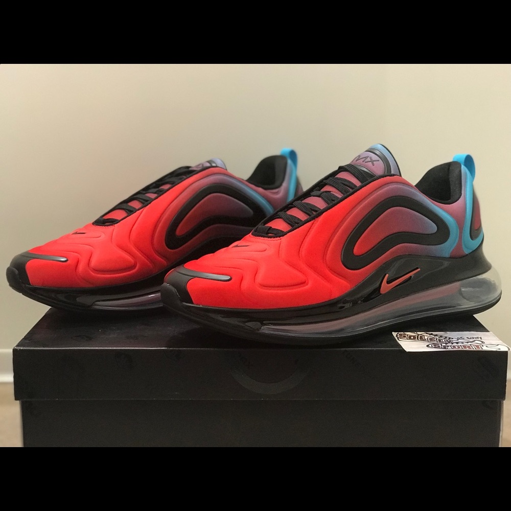 NEW Nike Air Max 720 Red Blue Vapormax 270 Mens - Picture 2 of 8